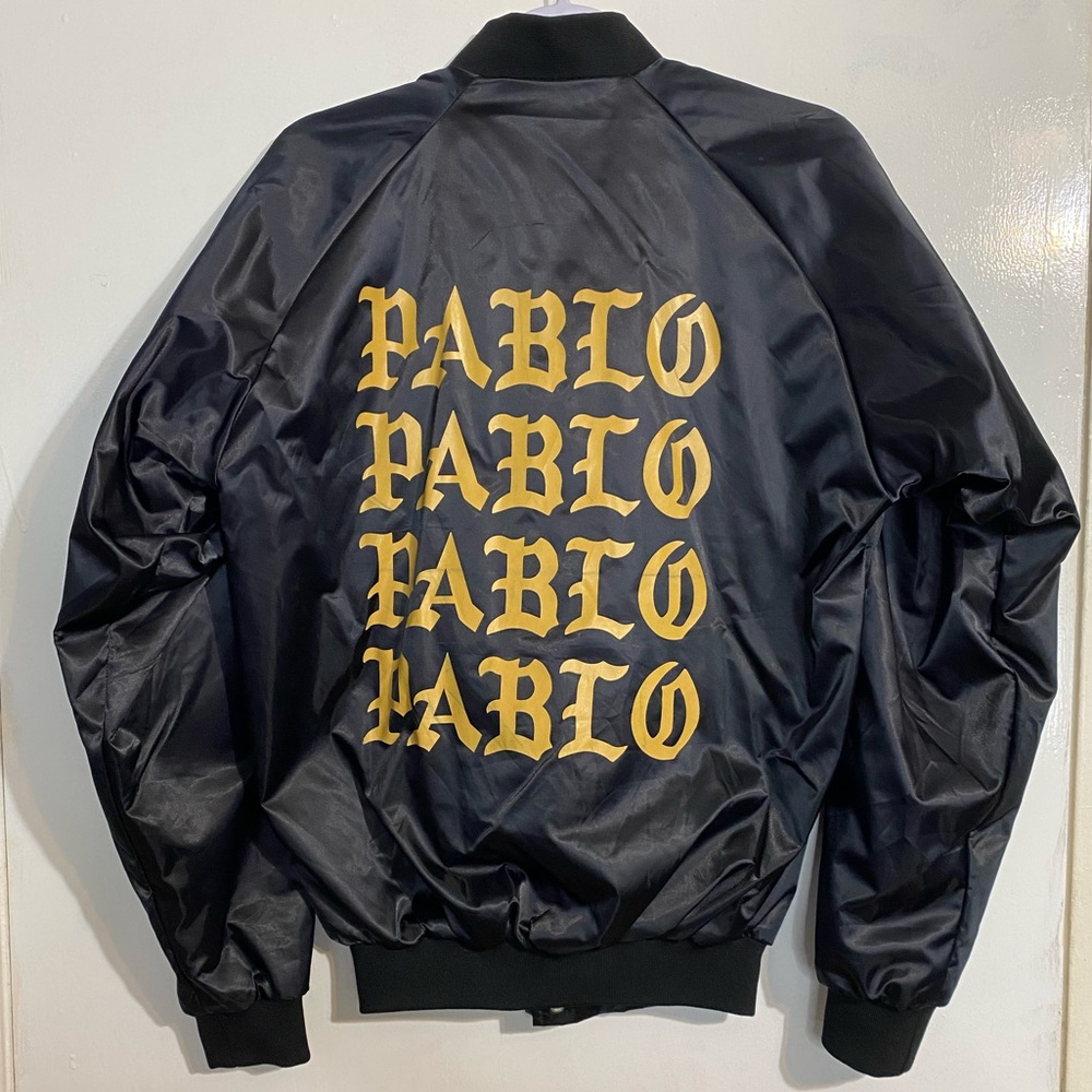 Kanye West Pablo Pop-Up Satin Bomber Jacket